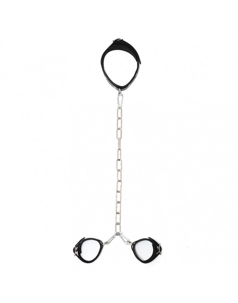 Rimba - Boeienset - Hals en Handboeien Combinatie met Metalen Ketting