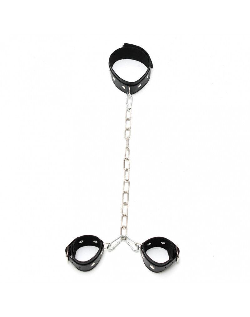Rimba - Boeienset - Hals en Handboeien Combinatie met Metalen Ketting