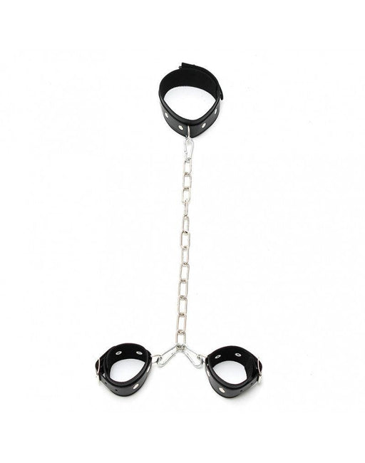 Rimba - Boeienset - Hals en Handboeien Combinatie met Metalen Ketting