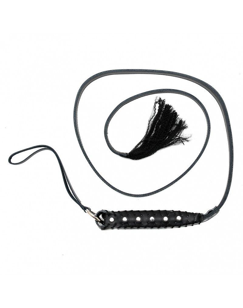 Rimba - Punishment Strap Met Lange Flexibele Strook En Handvat - Zwart