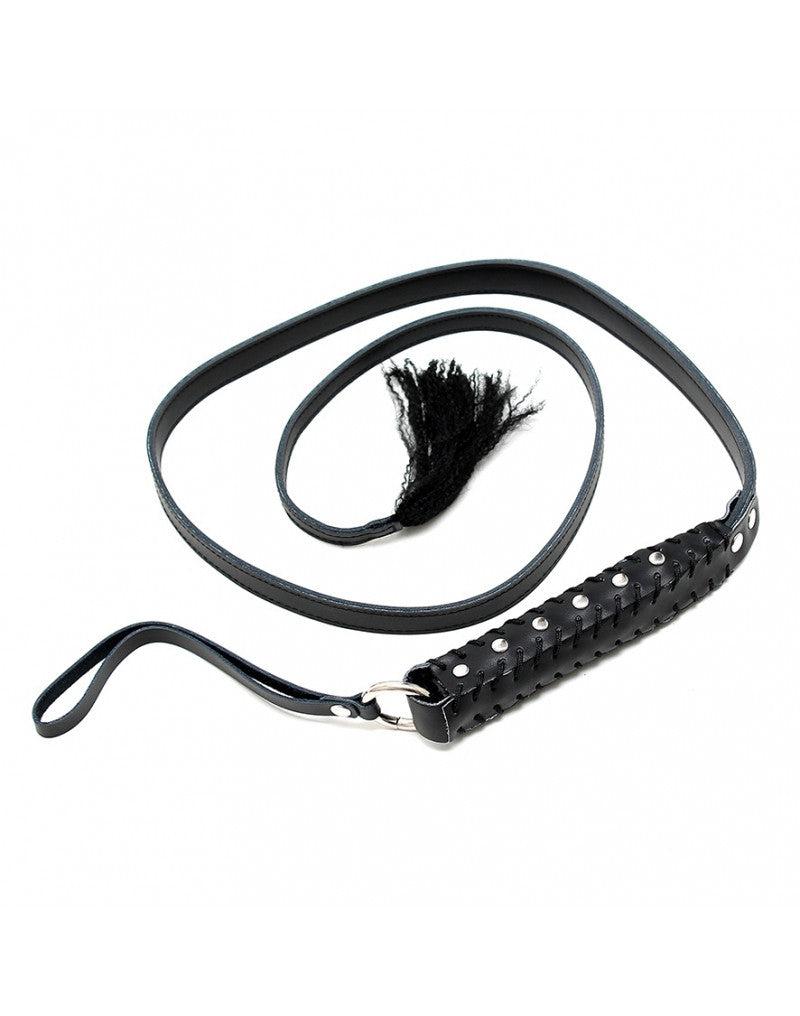 Rimba - Punishment Strap Met Lange Flexibele Strook En Handvat - Zwart