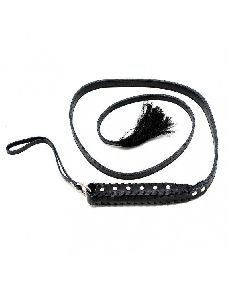 Rimba - Punishment Strap Met Lange Flexibele Strook En Handvat - Zwart