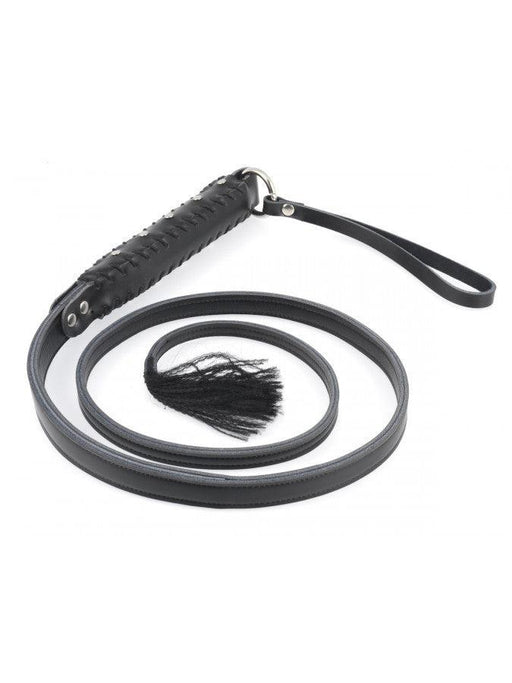 Rimba - Punishment Strap Met Lange Flexibele Strook En Handvat - Zwart