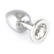 Rimba - Buttplug Groot Met Transparant Kristal - RVS