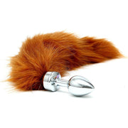 Rimba - Buttplug RVS Klein Met Vossenstaart - Bruin