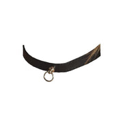 Rimba - Collar 1.5 cm Breed - Zwart leer