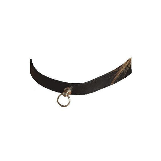 Rimba - Collar 1.5 cm Breed - Zwart leer