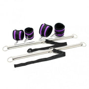Rimba - Dubbele Spreader Bar Met Zachte Boeien - Paars/Zwart