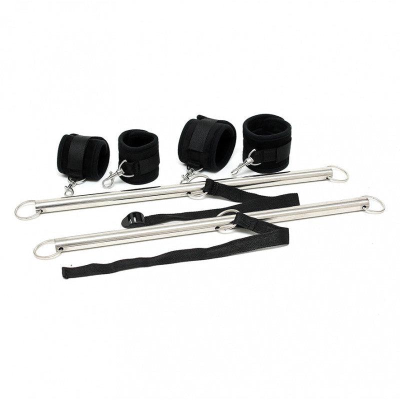 Rimba - Dubbele Spreader bar Met Zachte Boeien - Zwart