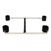 Rimba - Dubbele Spreader bar Met Zachte Boeien - Zwart