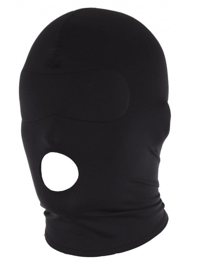 Rimba - Hood - Hoofdmasker Uit Elastische Stof Met Open Mond - Zwart