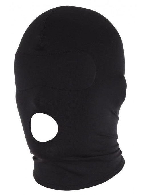 Rimba - Hood - Hoofdmasker Uit Elastische Stof Met Open Mond - Zwart