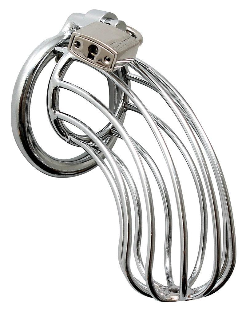 Rimba - Kuisheidskooi - Verchroomde Metalen Peniskooi Met Hangslot - Gaasvormig - One Size