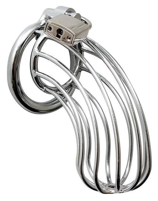 Rimba - Kuisheidskooi - Verchroomde Metalen Peniskooi Met Hangslot - Gaasvormig - One Size