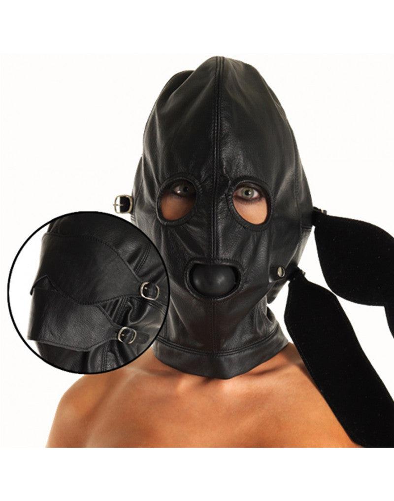 Rimba - Leren Masker Met afneembare gag En oogdelen