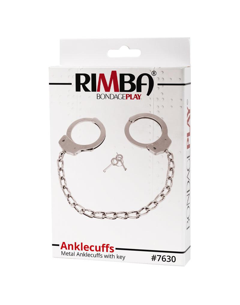 Rimba - Metalen Politie Voetboeien Met Ketting - Heavy Duty Cuffs - Stalen Voetboeien