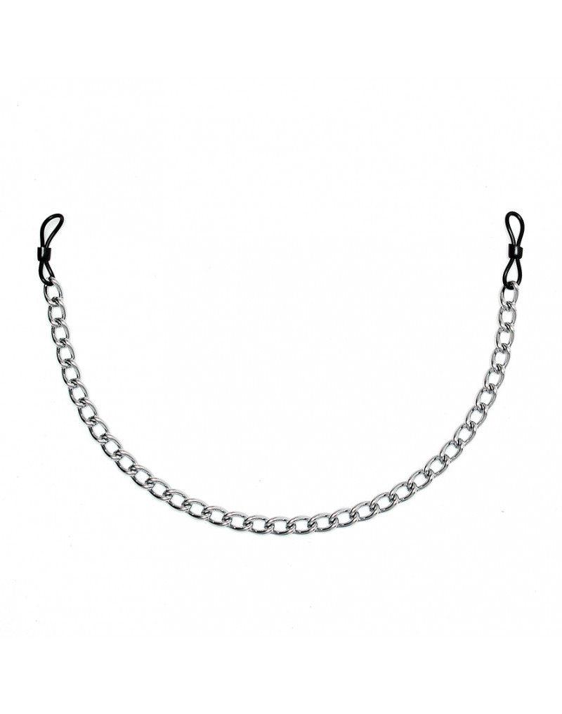 Rimba - Rubber Ringen Tepelklemmen Met Ketting - Verstelbaar