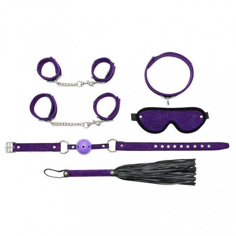 Rimba - Soft Bondage - Beginners Set - 6-delig - Zwart/Paars