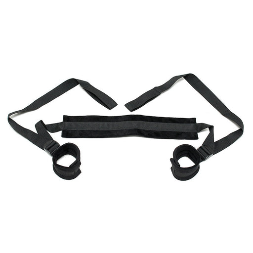 Rimba Bondage Play - Soft Bondage - Fixatieband Met Voetboeien - Zwart