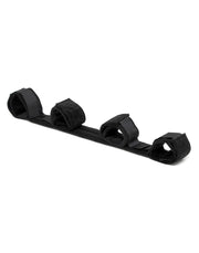Rimba Bondage Play - Spreader Bar - spreidstang Met vier Boeien - Zwart