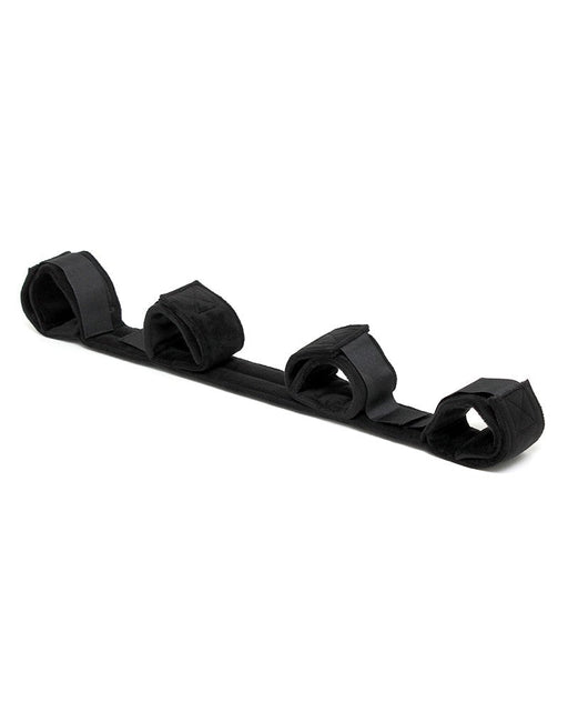 Rimba Bondage Play - Spreader Bar - spreidstang Met vier Boeien - Zwart