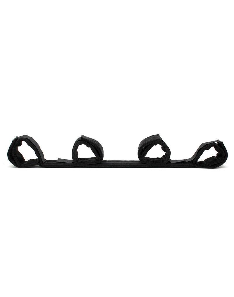 Rimba Bondage Play - Spreader Bar - spreidstang Met vier Boeien - Zwart