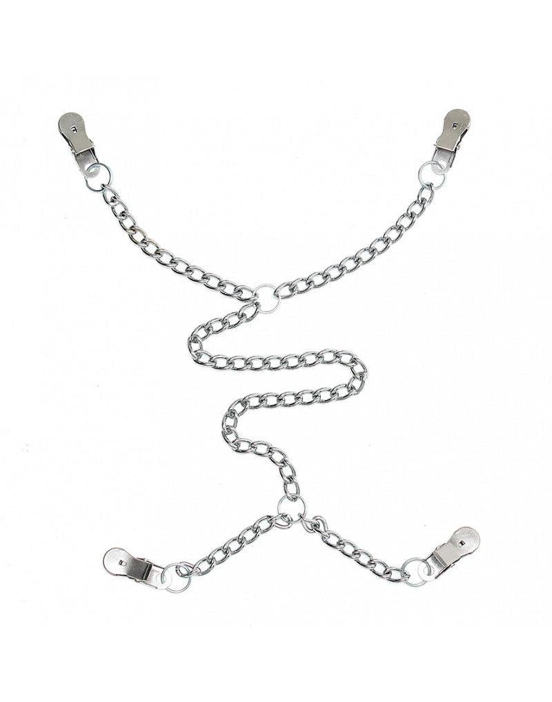 Rimba - Tepel En schaamlip klemmen Met Ketting
