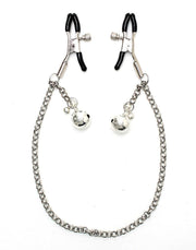Rimba - Tepelklemmen Met belletjes En Ketting - Zilver