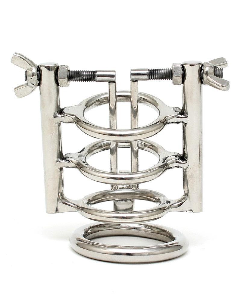Rimba - Urinebuis Stretcher Met Cockring En Hangslot - RVS