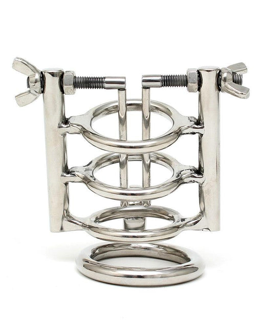 Rimba - Urinebuis Stretcher Met Cockring En Hangslot - RVS