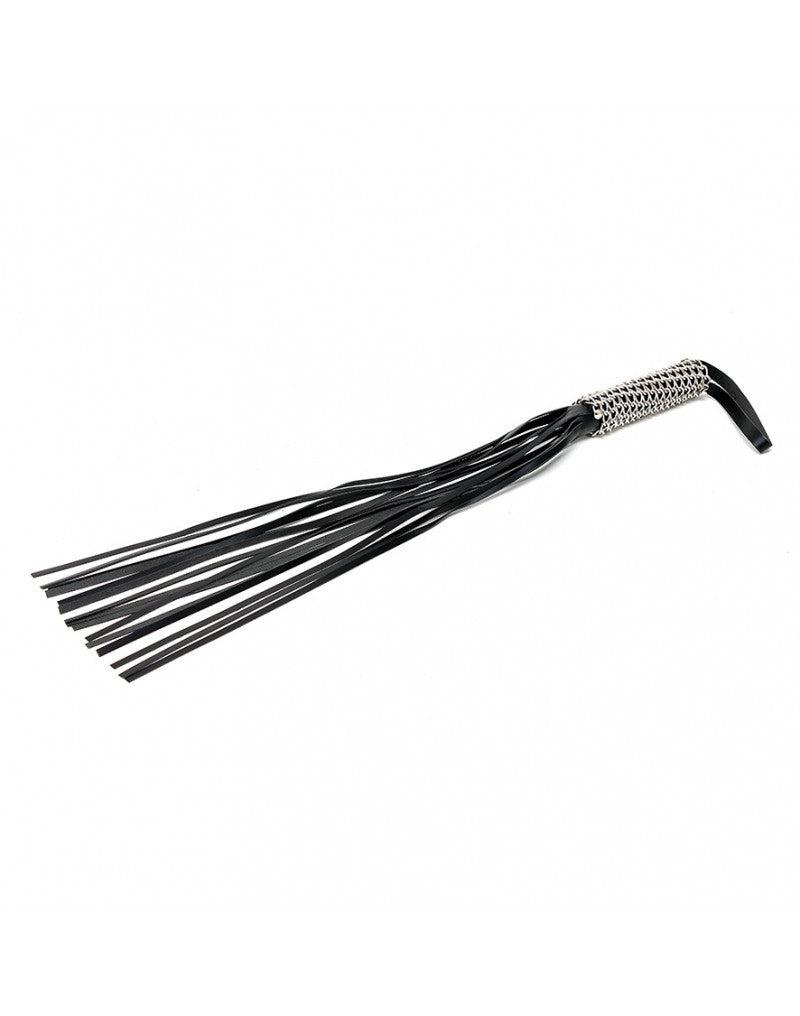 Rimba - Zweep - Flogger - 16 Leren strengen En Handvat Met Kettingen