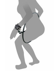 Rimba - Bondage Ring - Restraint Ring Met Leren Boeien En Hangslot