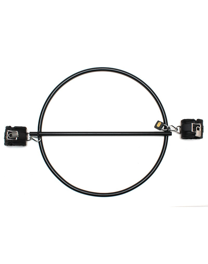 Rimba - Bondage Ring - Restraint Ring Met Leren Boeien En Hangslot