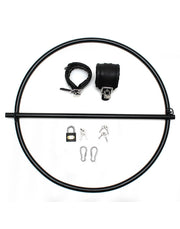 Rimba - Bondage Ring - Restraint Ring Met Leren Boeien En Hangslot