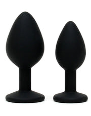 Rimba - Buttplug Duo Set Siliconen Met Kristal