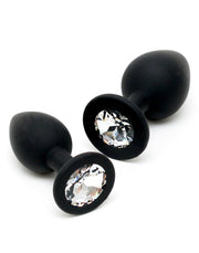 Rimba - Buttplug Duo Set Siliconen Met Kristal
