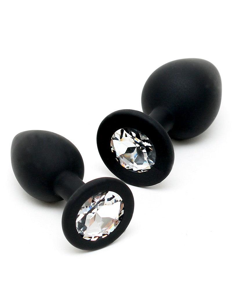 Rimba - Buttplug Duo Set Siliconen Met Kristal