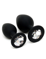 Rimba - Buttplug Duo Set Siliconen Met Kristal
