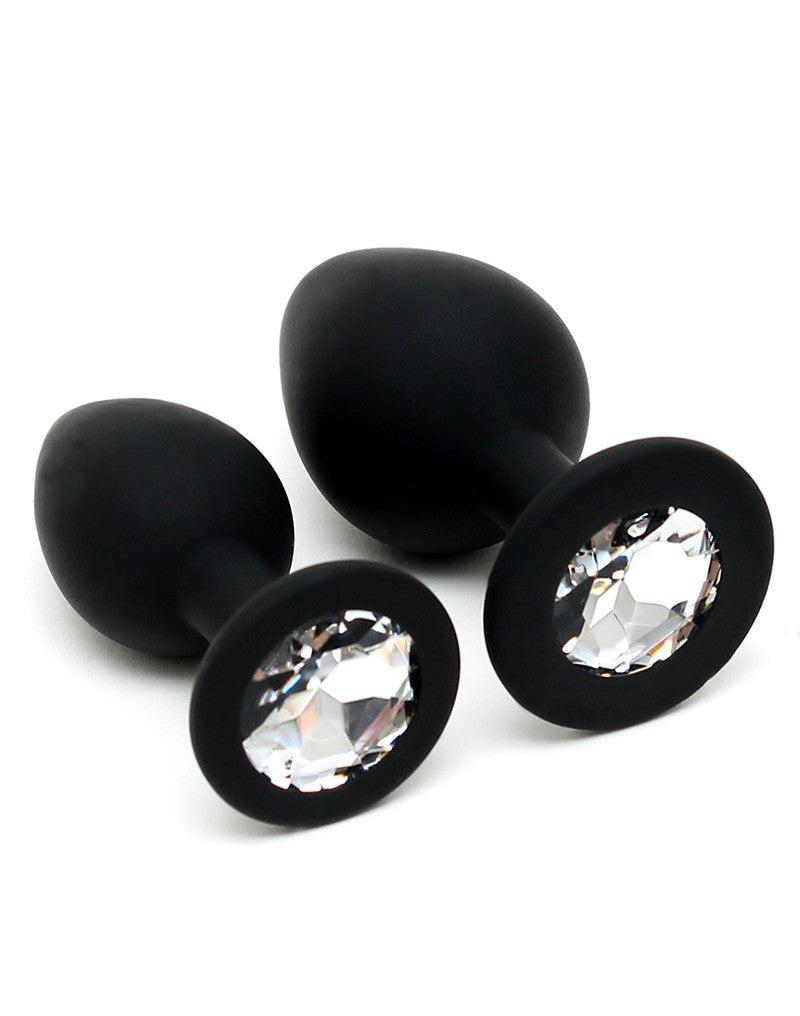 Rimba - Buttplug Duo Set Siliconen Met Kristal