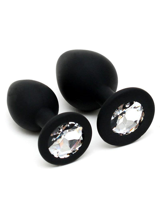Rimba - Buttplug Duo Set Siliconen Met Kristal
