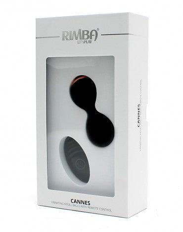 Rimba - Cannes - Oplaadbare Vagina Balletjes met Afstandsbediening - Zwart