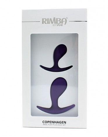 Rimba - Copenhagen - Anatomisch Gevormde Anaalpluggen - Siliconen - Paars