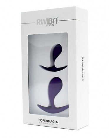 Rimba - Copenhagen - Anatomisch Gevormde Anaalpluggen - Siliconen - Paars