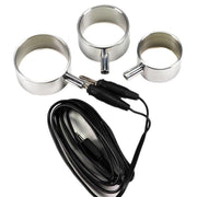 Rimba Electro Sex - Aluminium Cock Ringen Set uni-polair - 3 Stuks