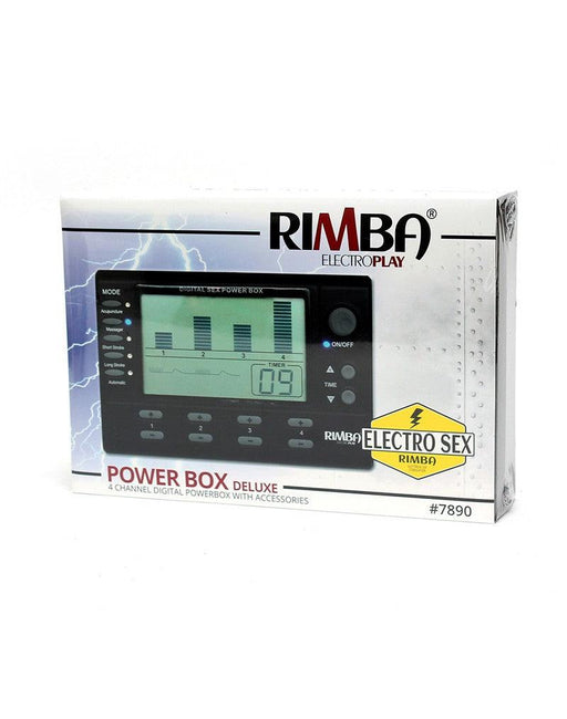 Rimba Electro Sex - Electronische Erotische Stimulatie - 4 Kanaals Electro Sex Power Box Set Met LCD Display
