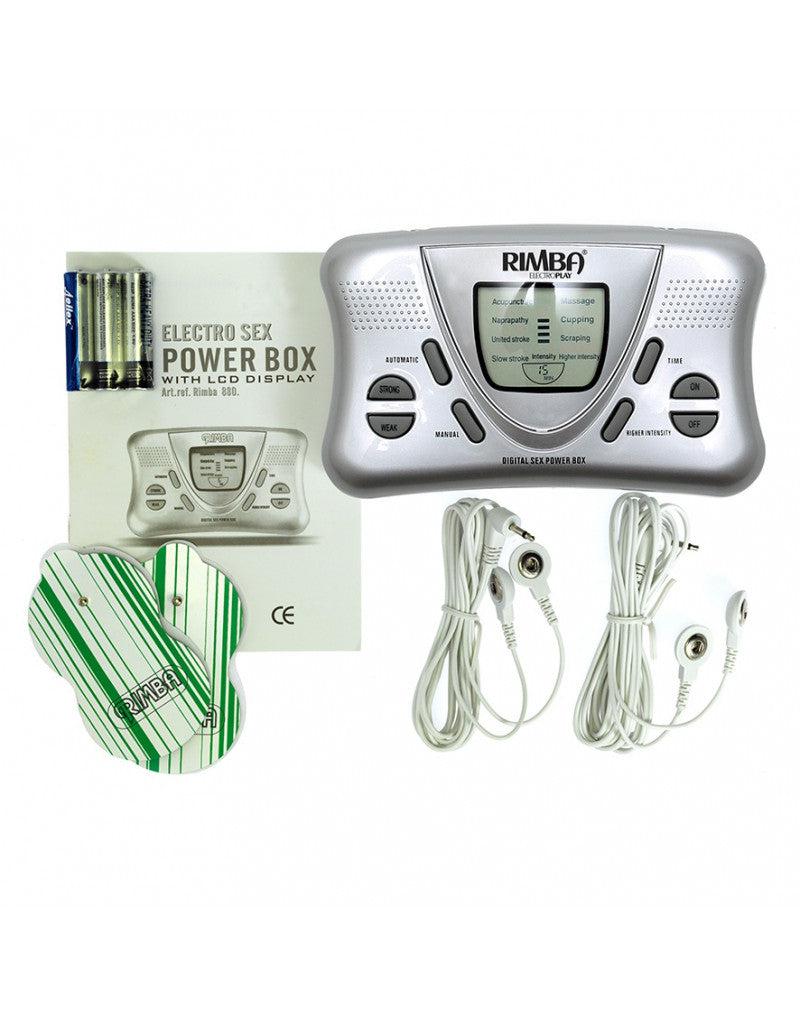 Rimba Electro Sex - Electronische Erotische Stimulatie - Powerbox Set Met LCD display