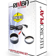 Rimba Electro Sex - Siliconen Cock Ringen Set Plat Model uni-polair - 2 Stuks