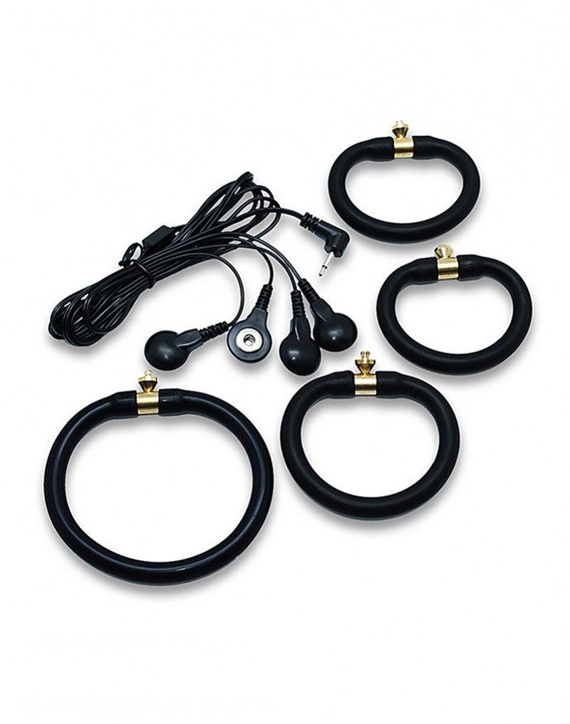 Rimba Electro Sex - Siliconen Cockringen Set - 4 Stuks