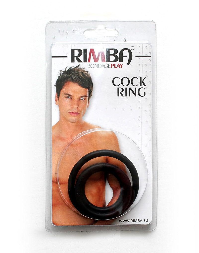 Rimba - Flexibele Siliconen Cockringen Set Ø 30, 40 En 50 mm - Zwart