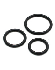 Rimba - Flexibele Siliconen Cockringen Set Ø 30, 40 En 50 mm - Zwart